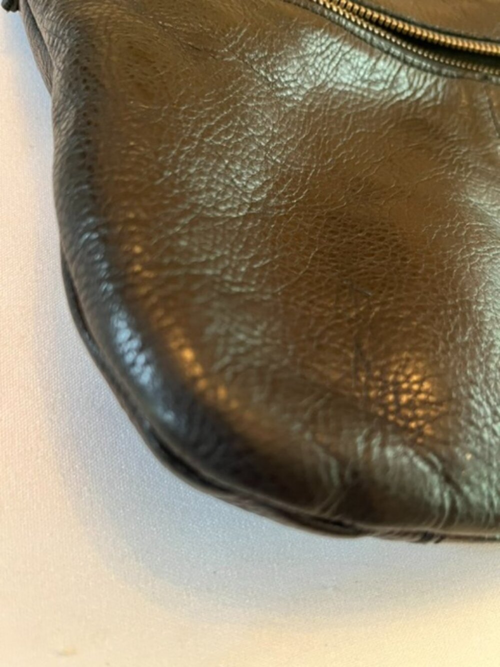 LUPO | Barcelona Black Pebbled High Quality Leather Crossbody Bag-EUC-Vintage - Picture 11 of 16